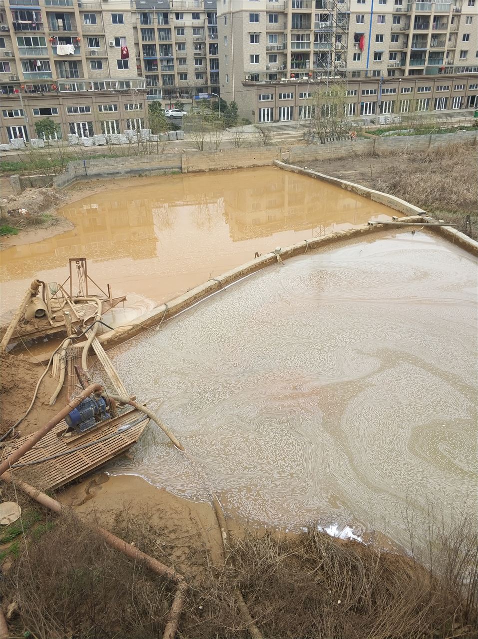 灵石沉淀池淤泥清理-厂区废水池淤泥清淤